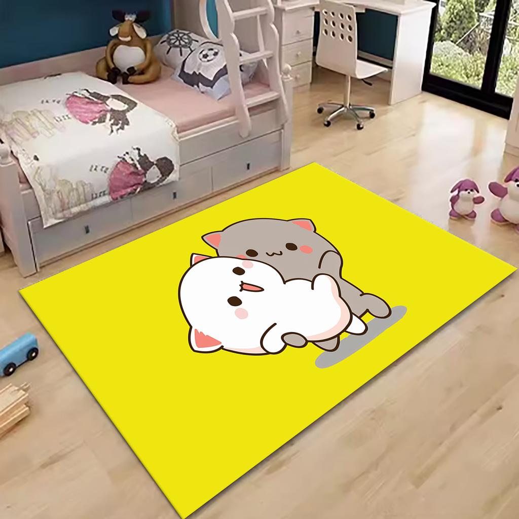 1pcs Bubu Dudu Panda Bear Printed Carpet Doormat Bedroom Decorative Rug for Living Room Kitchen Floor Mat Bathroom Anti-slip Mat