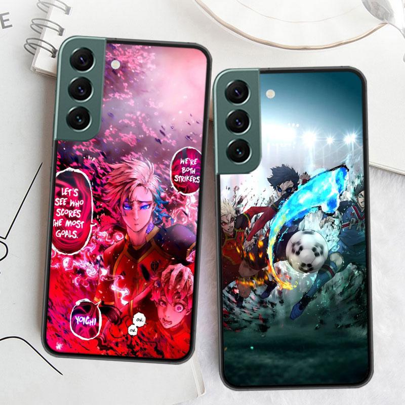 Blue Lock Anime Phone Case For Samsung Galaxy S22 S25 Ultra S21 S10 Plus S26 Edge S20 S23 S24 FE Cover Silicone Soft TPU Cle