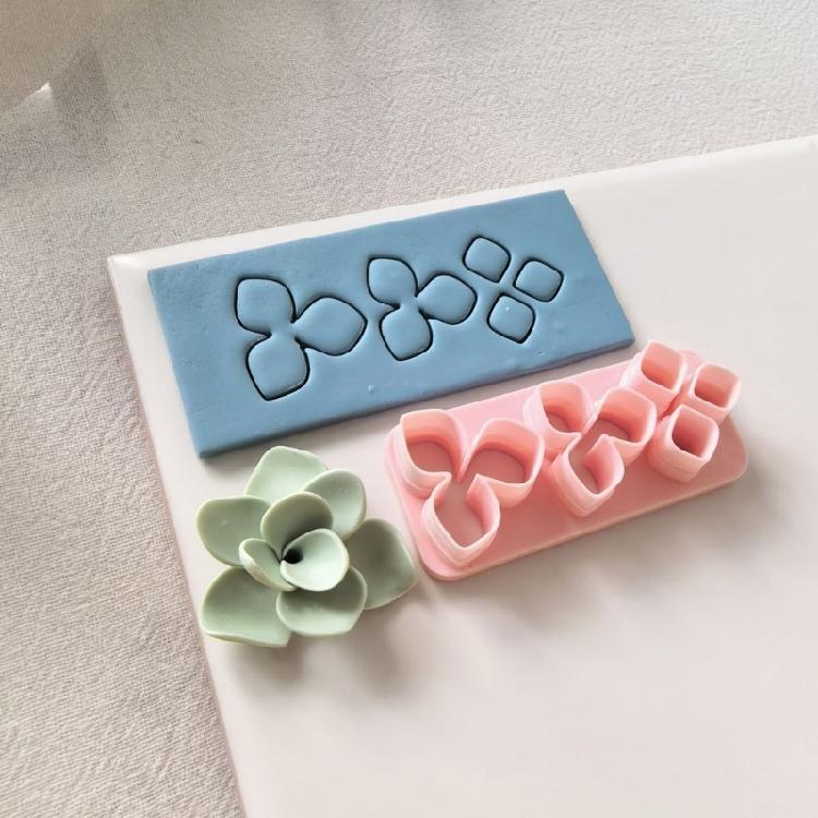 8PCS Polymer Clay Flower Molds For Earring Making Silicone Craft Tools With Detailed Petal Design Earring Making Molds