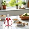 Red Melon Seed Cracker Plier, Sunflower Seeds Plier Opener - Seed Cracker Sheller Opener Peeling Pliers for Melon Seeds, Small Nuts, Specialty Tools