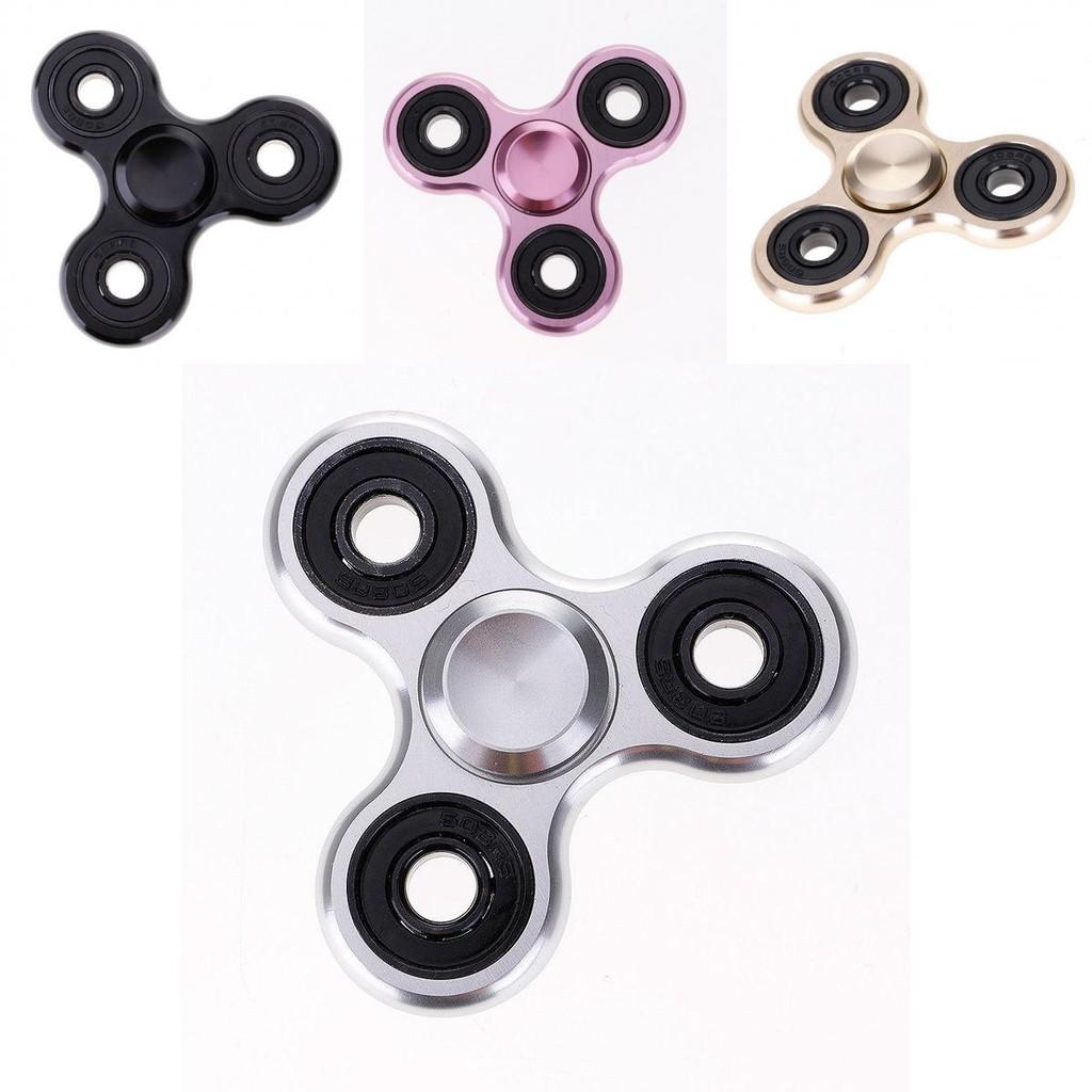 Premium Aluminum Alloy Tri-spinner Silent Bearing Metal Fidget Toy Stress Relief