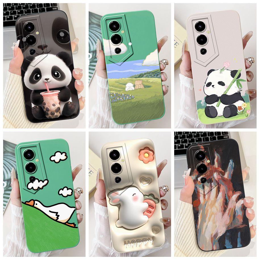 For Tecno Pova 4 LG7n Case Lovely Cartoon Camera Lens Protective Silicon Cover For Tecno Pova 4 Pro LG8n Funda Pova4 4Pro Bumper
