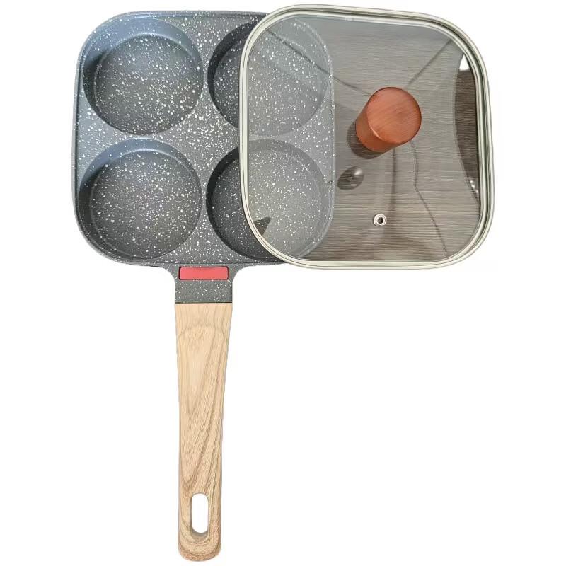 VSTA Non-Stick Maifan Stone 4-Hole Egg & Burger Frying Pan