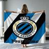 1PC Club Brugge KV Custom Name Patterned Flannel Blanket Suitable For All Seasons for Home Decor Warmth and Comfort Gifts Holiday Present
