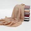 Classic Muslim Girl Chiffon Hijab Scarf Women Long Head Wrap For Women Wedding Hijabs Scarves Veil Headscarf Islamic Turban
