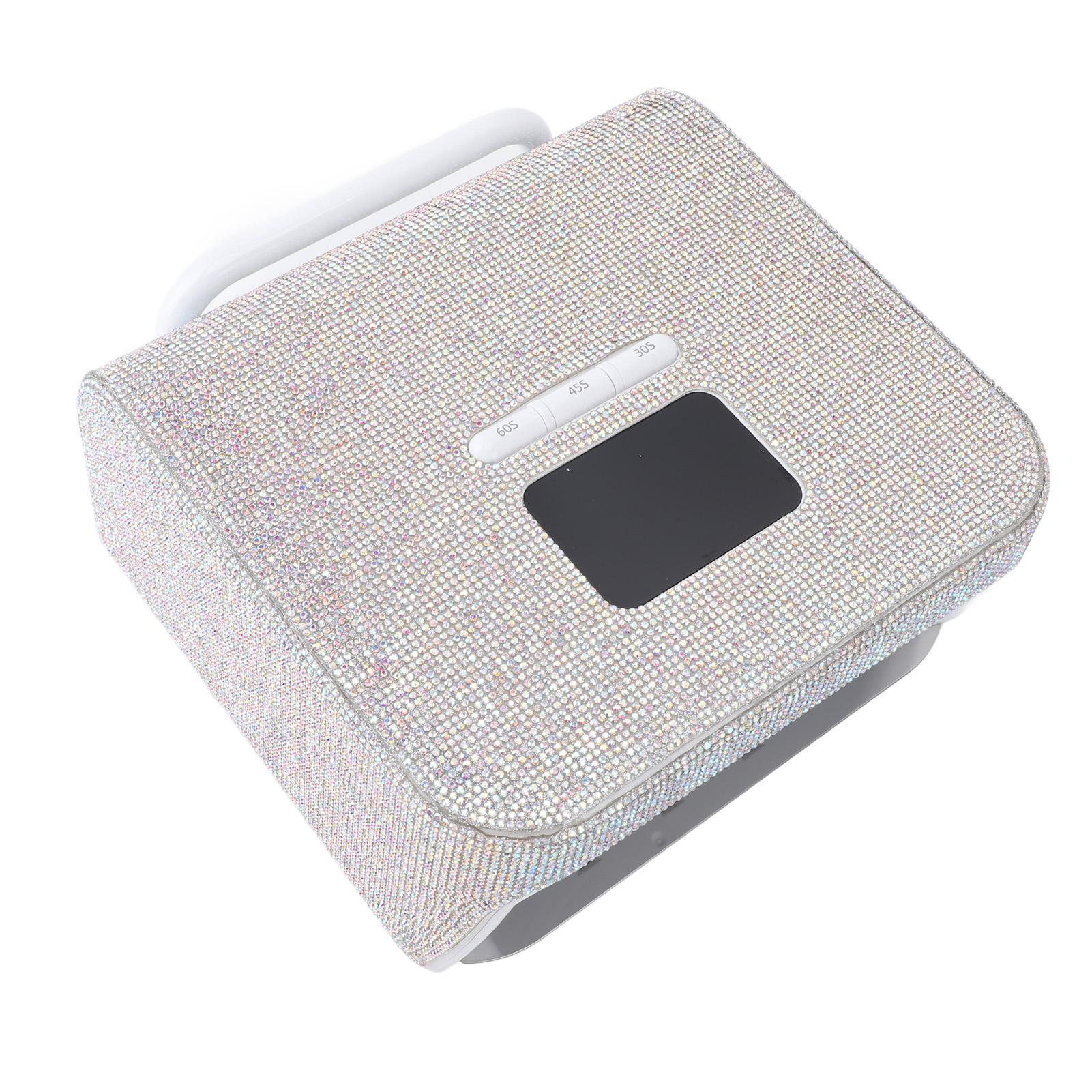 

Беспроводная лампа для ногтей со стразами, перезаряжаемая, 220 Вт, мощная, быстросохнущая светодиодная лампа для маникюра US Plug