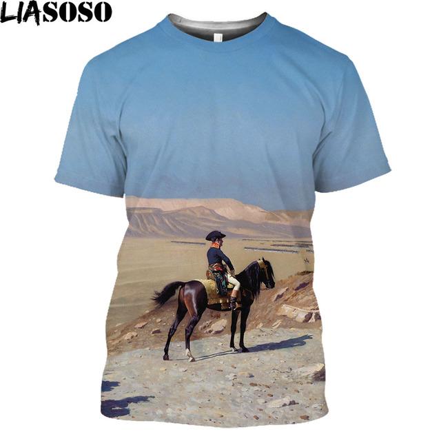 

Футболка «Наполеон» Наполеон Бонапарт Ретро-пропагандистская футболка Модная мужская футболка с рисунком 6xl Модная футболка с короткими рукавами для отдыха 6XL