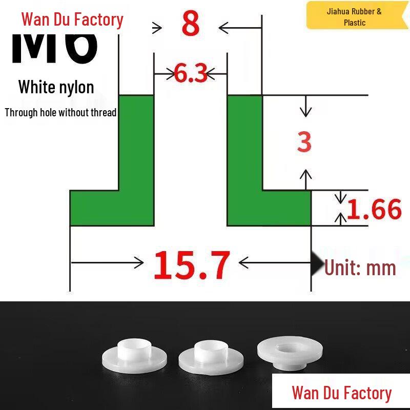 T-Shaped Nylon Insulating Bushing Spacer for M3-M35 Threads