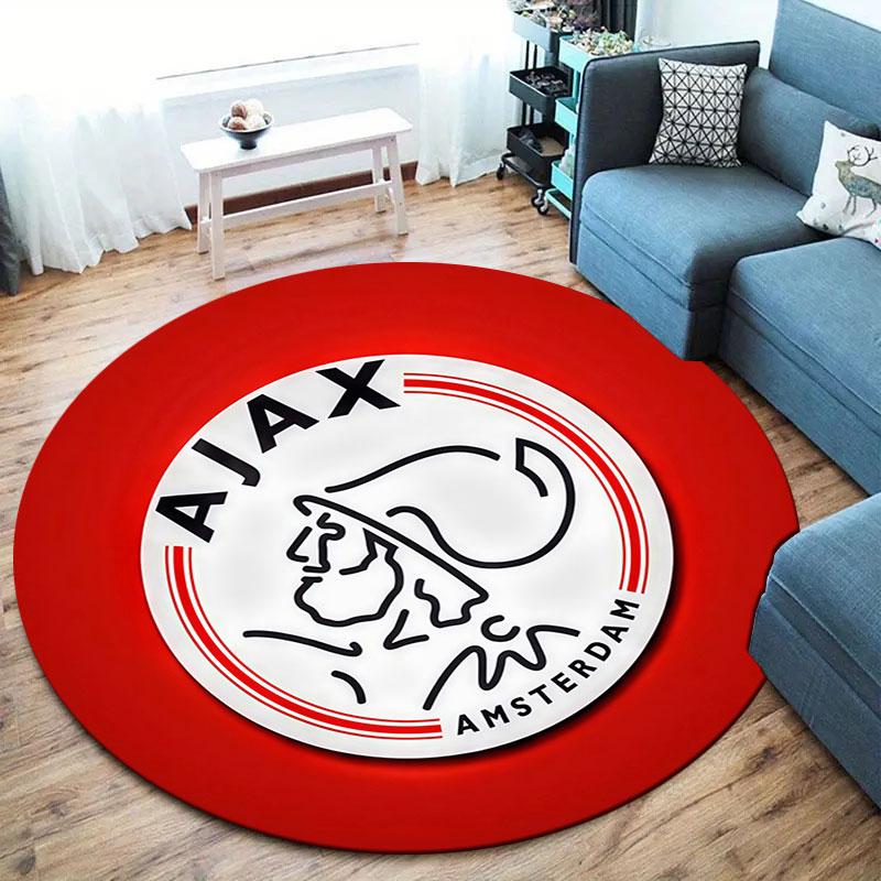 AFC Ajax Round Area Rug,Carpet Rug for Living Room Bedroom Sofa Playroom Decor,Non-slip Floor Mat