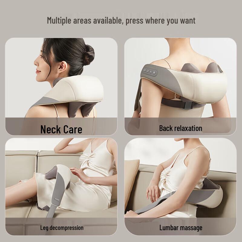 Aux Cervical Shoulder Neck Massager Shawl CN Plug (adapter Included)