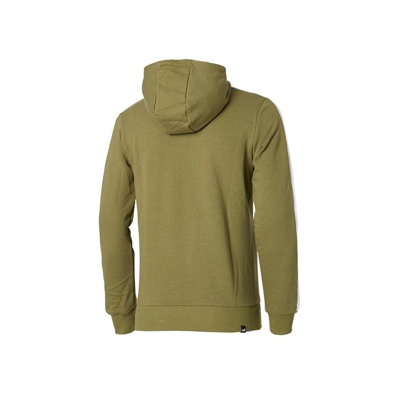 Puma Contrast Comfortable Hooded Pullover Long Sleeve Sweatshirt Men Sweatshirt 845163-06