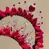 Hair Hoop New Year Headband Rhinestone Celebration Hairband Simple Princess Crown  Girl