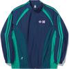 Li Ning Reignite Series Logo Pattern Loose Sports Windbreaker Unisex Outerwear Deep-Blue Copper-Green AFDUC09-2