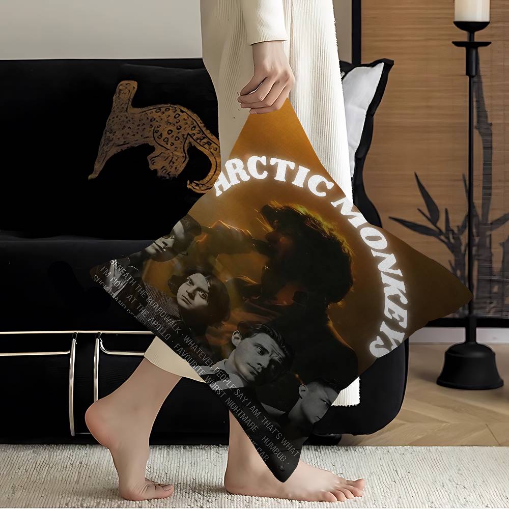 A-Arctic M-Monkeys Rock Band Cushion Cover Car Throw Pillow Case For Sofa Car Christmas Gift 40X40Cm 45X45Cm