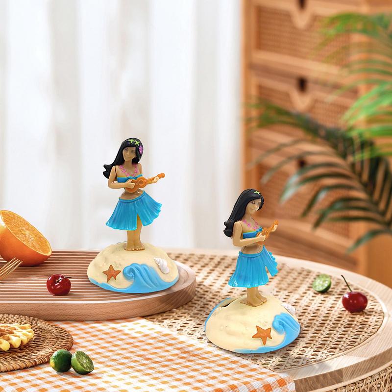 Car Solar Moving Head Ornament New Fashion Solar Powered Dancing Doll Girl Swinging Animated Bobble Dancer Toy Car Decoration