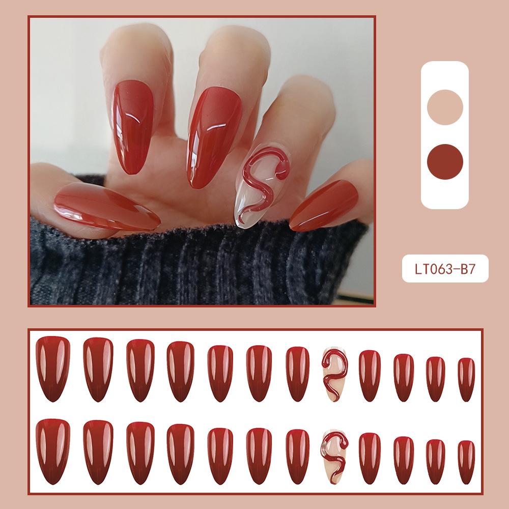 French Rhinestone Handmade Press-On Nail Tips