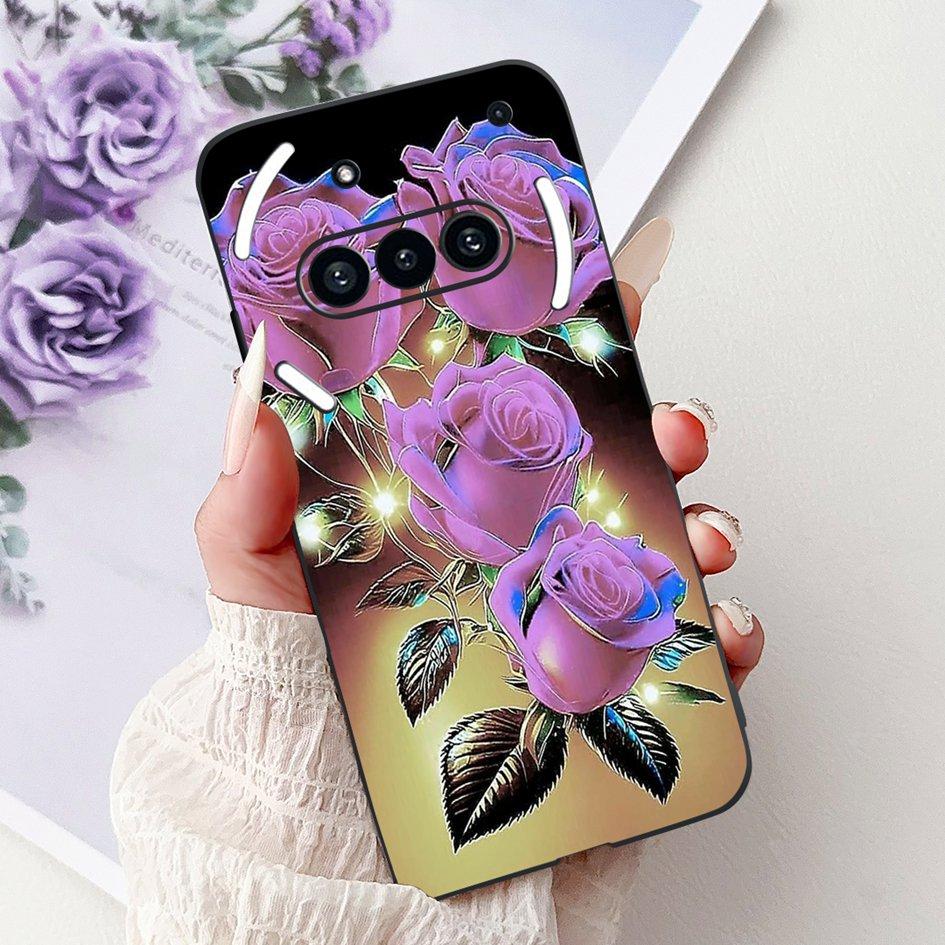 For Nothing Phone 3A 2025 Case A059 Fashion Flower Cats Cartoon Silicone Soft Shockproof Cover For Nothing Phone3A 3A Pro Bumper