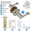 Door Handle Lock Round Entry Security Privacy Sliding Front Doors Entrance Keyed Locks For Bedroom Living Room Household