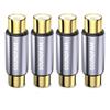 SOUNDFAM RCA Female To RCA Female Relay Barrel Connector Adapter Extends RCA Cables for and Car Audio Subwoofers of Adapter, HDTVs, Speakers,