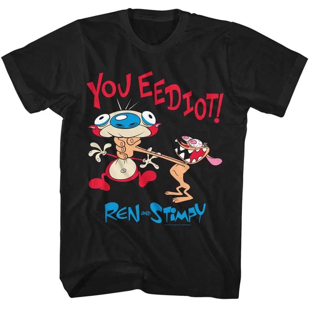 Ren And Stimpy - You Eediot - American Classics - Black Short Sleeve T-Shi 100