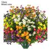 Vibrant UV Resistant Artificial Flowers - 12 Pack For All-Weather Outdoor Artificial Flowers  UV Resistant, Multicolored, Realis