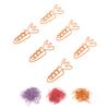 100Pcs Carrot Paper Clips Carrot Shape Strong Metal Anti Slip Rustproof Cute Paper Clips for Documen