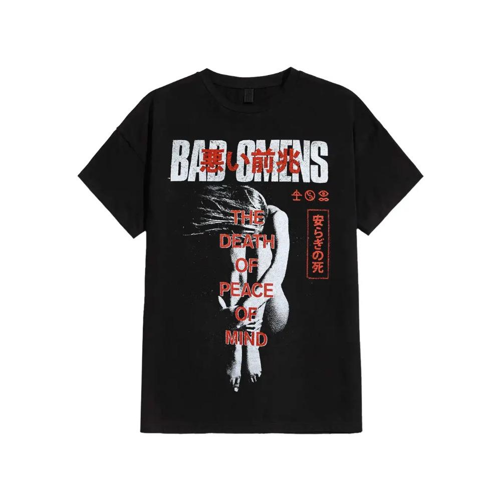 Americký Evropský Trend Kapela Pánské Dámské Tričko Špatná Znamení Nadměrné Pánské Dámské Unisex Krátký Rukáv Y2k Top Trička Pánské Oblečení