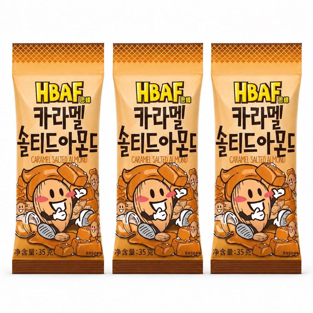 HBAF MANDORLE CARAMELLO E SALE 35g