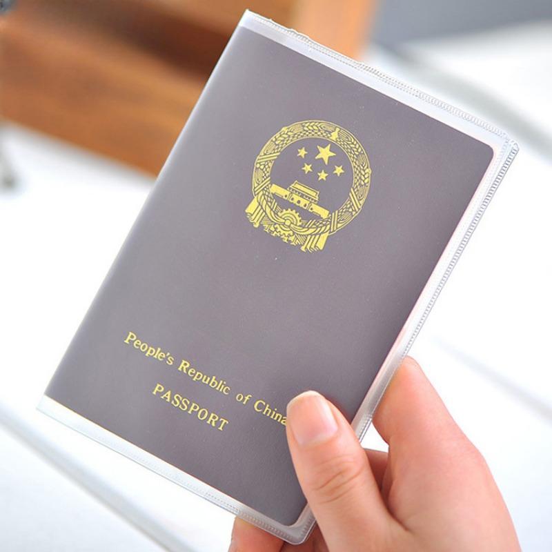 Passport Case Frosted Transparent Multi-functional Passport Case Card Case ID Card Case Travel Document Case