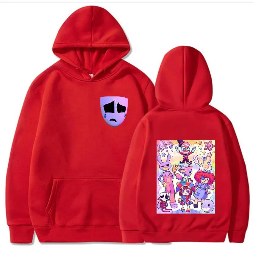 Hanoracele Amazing Digital Circus Femei Harajuku Kawaii Pomni Jax Gangle Kinger Zooble Topuri Hanorace Unisex cu Glugă