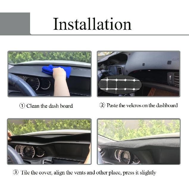 Dash Cover Mat Fit For Chevy Chevrolet Astro/GMC Safari Cargo Van Dashboard Cap Pad Carpet Protector K193 (Black)