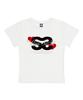 PAGESIISII Sisi Collage Print Slim Fit Short Sleeve T-Shirt Ivory