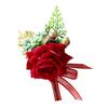 Elegante Künstliche Rosen Corsage Anstecknadeln Hochzeitszeremonie Dekor