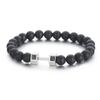 Korean Edition Trend Simple Red Iron Stone Handmade Beaded Bracelet
