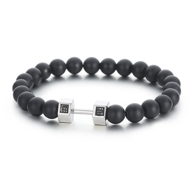 

Корейское издание, трендовый простой браслет ручной работы из красного железного камня из бисера