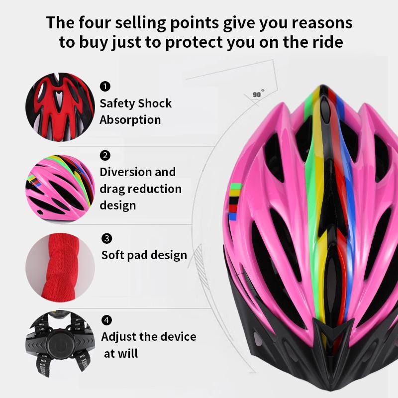 Roselle  Lightweight EPS Adjustable Outdoor Safety Mountain Bike Cycling Helmet for Children Breathable & Protective