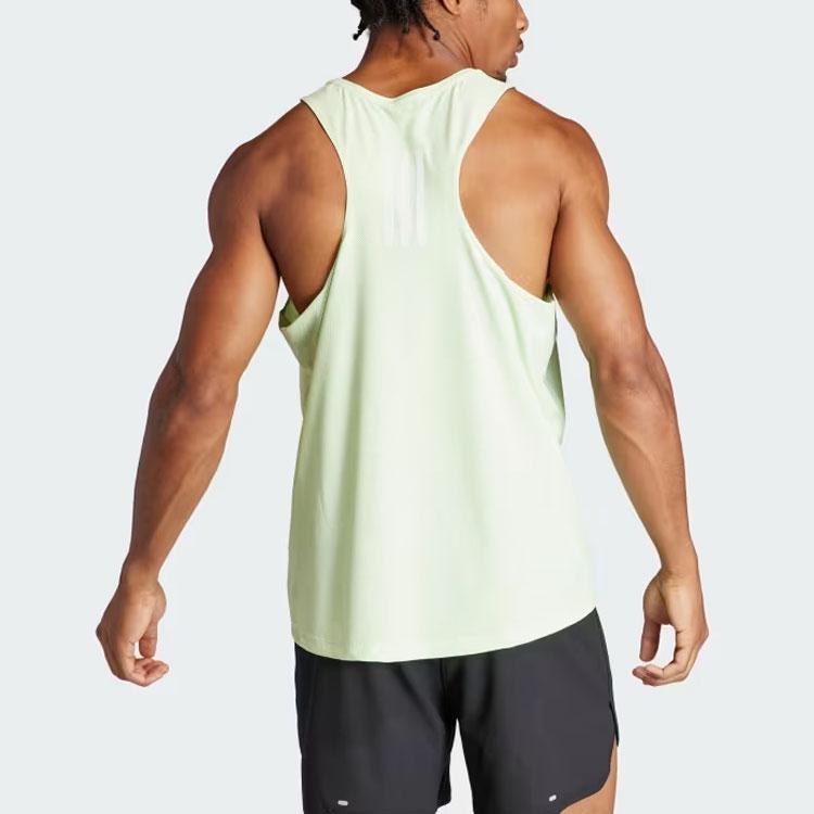 Adidas Own The Run Tank Top Men Tops Light-Green IN1530