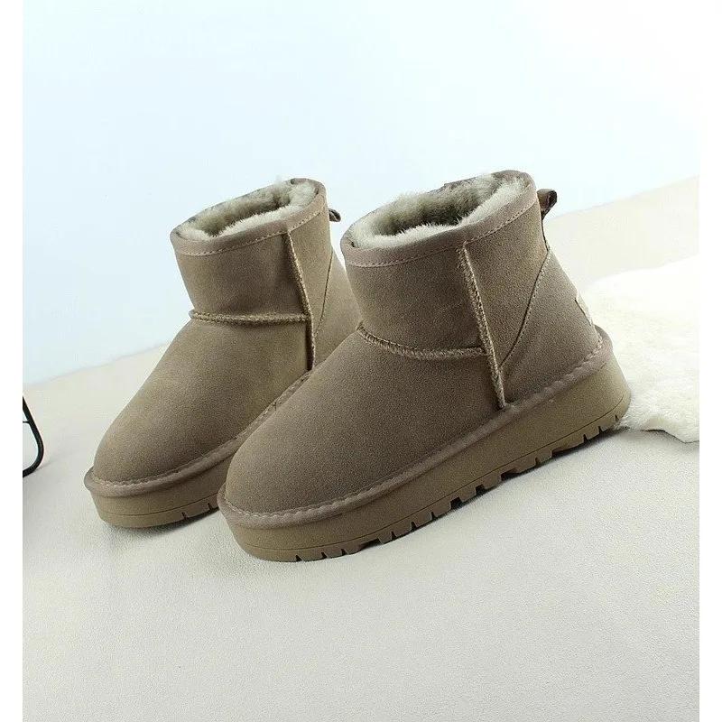 Bottes à plateforme en velours pour femmes, automne hiver, créateur, semelle souple, chaussures en coton pour femmes, bottes de neige antidérapantes à la mode, femme