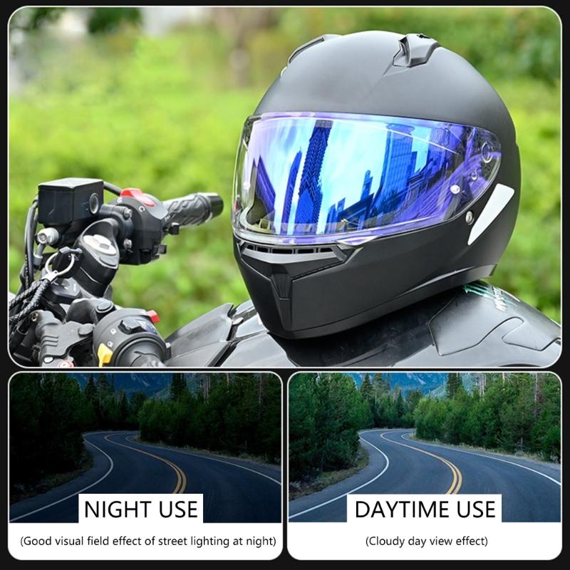 High Performances Motorcycle Visors Wide Angle View Helmets Visors PC Lens for Professional Racings & Trip for HJC C10