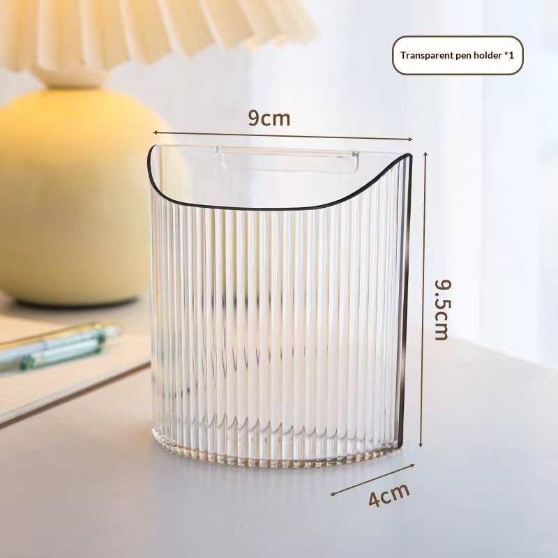 

4 Compartment Clear Acrylic File Organizer Desktop Magazine Holder With Handle For Office Home A5