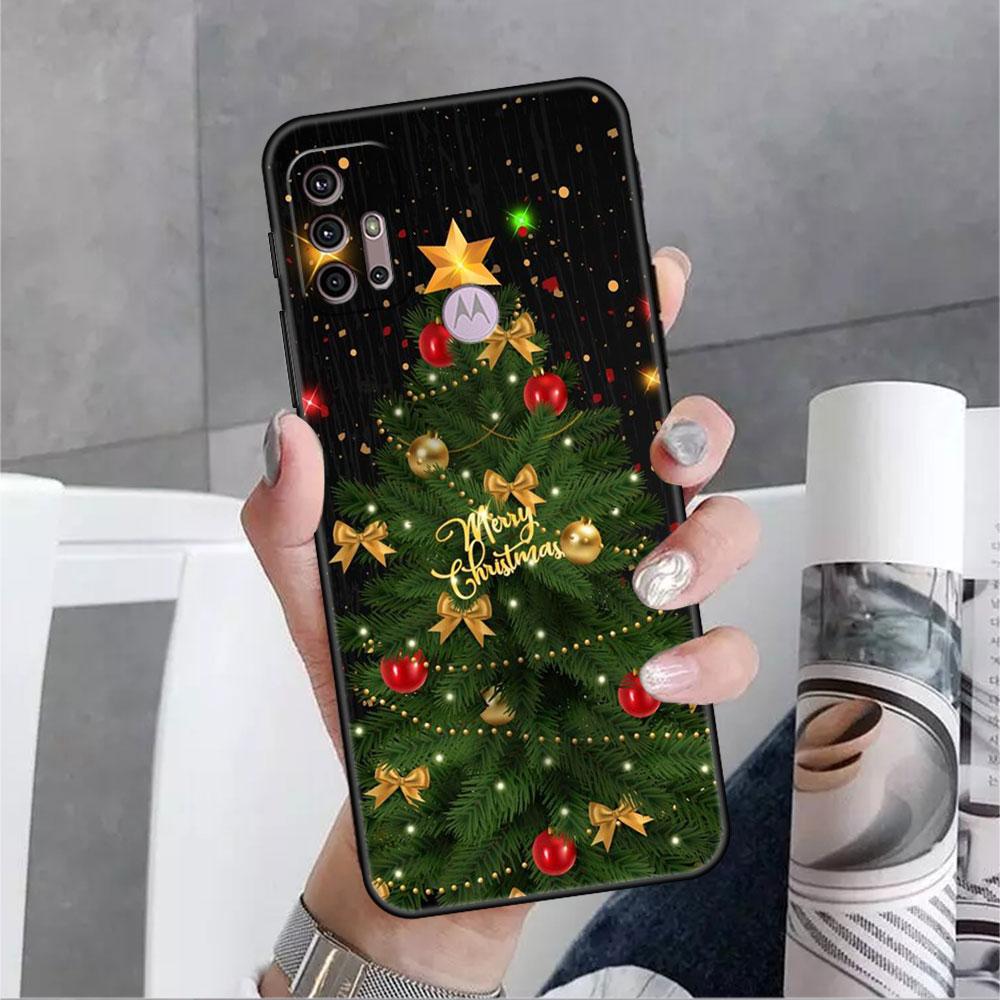 

Снежный рождественский чехол для Motorola G30 G60 G9 Play ONE Fusion G8 G50 E6s G82 Edge 20 Pro G Stylus 2021 Soft Phone Capas Edge 20