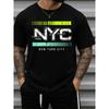 European Sizes Men's New York 1989 Retro T-Shirt - Classic Urban Style Short Sleeve Shirt, Iconic 1989 Design, Casual Crew Neck Style,