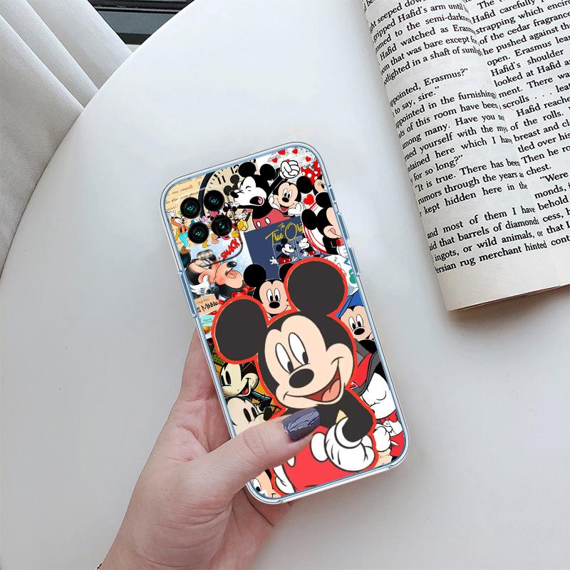 Mickey Minnie Mouse Transparent Phone Case for Motorola Moto G7 G8 G9 G84 G85 G73 G24 G15 Z2 Play Power Plus