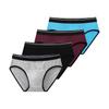 4 Pcs Men's Briefs Breathable Underwear Soild Color Cotton Panties L XL 2XL 3XL 4XL 5XL