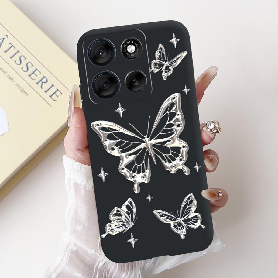 For Motorola Moto G86 G56 5G Case 2025 Fashion Flower Marble Sunset Capa Soft Silicone Phone Cover For MotoG56 MotoG86 5G Bumper