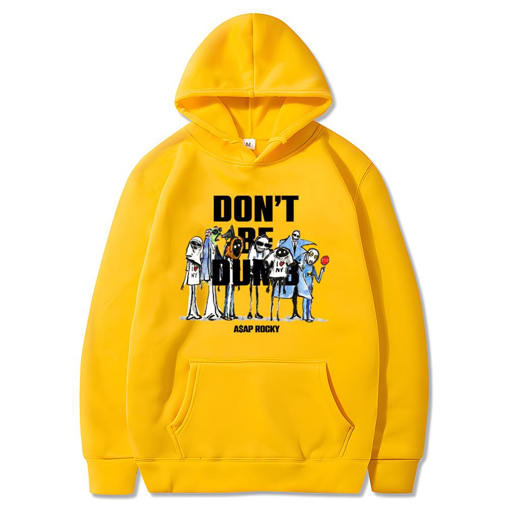 American Rapper Album Print Hoodie Album DON'T BE DUMB Sweatshirts Harajuku Aesthetic Hoody Classic Punk Hooded Pullovers