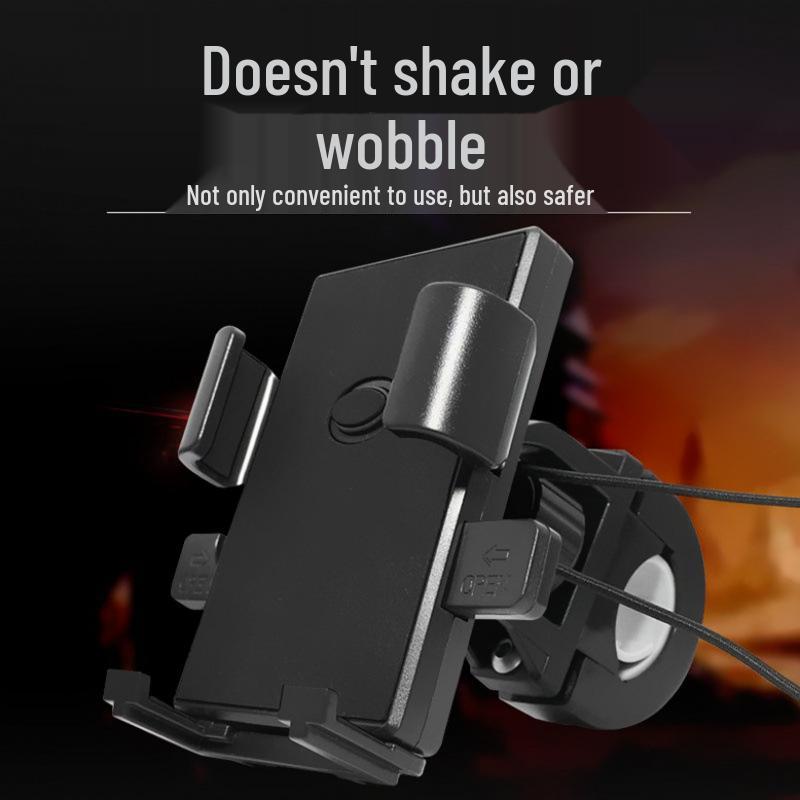 Shockproof Electric Vehicle & Motorcycle Phone Mount for Navigation & Battery Access