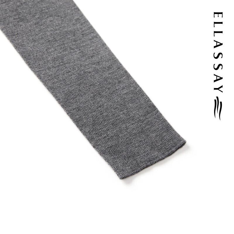 ELLASSAY Women's 100% Merino Wool Round Neck Knit Sweater