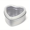 Heart Shape Metal Box Aluminum Tin Jar for Cream Balm Nail Candle Cosmetic Container Refillable Tea Cans Candy Packaging Box