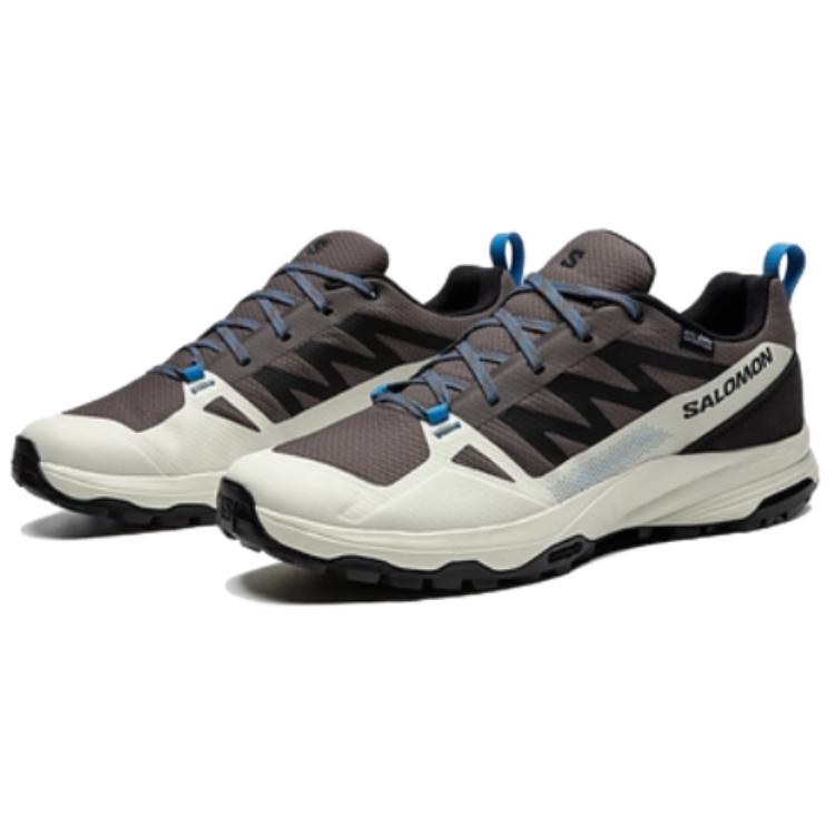 Salomon Saliba WP Comfortable Waterproof Breathable Lightweight Grip Low-Cut Hiking Shoes Men Hiking Shoes Brown 477981